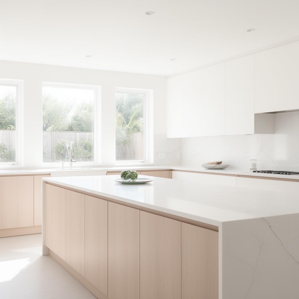 Bright clean modern kitchen